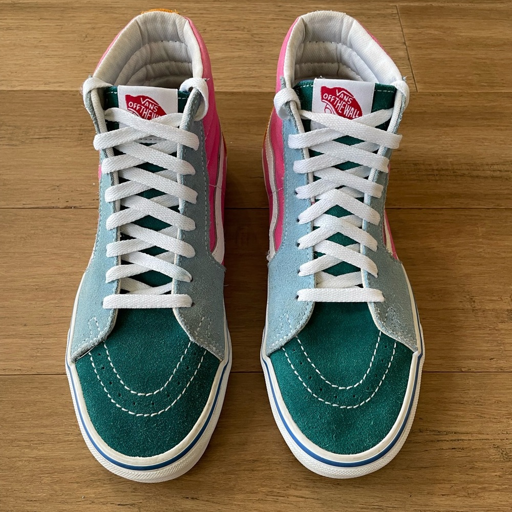 Vans High-Top Suede Sneakers, Size 8
